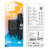 Зарядний пристрій HOCO C134A Solid USB + cable USB to Lightning Black (6942007621311)