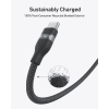 Дата кабель USB-C to USB-C 1.8m 240W upcycled-braided black Anker (A82E2H12)
