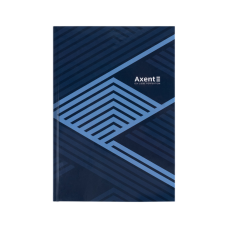 Книга записна Axent Lines А4, 96 аркушів, клітинка, синя (8422-581-A)