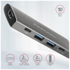 Концентратор AXAGON USB-C to 2xUSB-A + 2xUSB-C + HDMI 0.13m gray (HMC-5G2)
