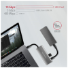 Концентратор AXAGON USB-C to 2xUSB-A + 2xUSB-C + HDMI 0.13m gray (HMC-5G2)