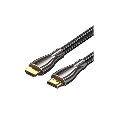 Кабель мультимедійний HDMI M to HDMI M 2.0m V2.0 4K60Hz braided zinc alloy black Vention (ALMBH)