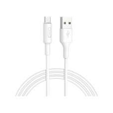 Дата кабель USB 2.0 AM to Micro 5P 1.0m 2A PVC X25 white HOCO (6957531080138)