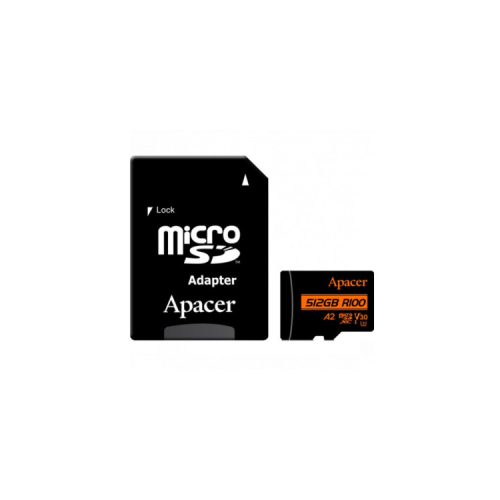 Карта памяти Apacer 512GB microSD class 10 UHS-I U3 (AP512GMCSX10U8-R)