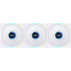 Кулер до корпусу Lian Li TLLCD 120-3, White Cooler (G99.12TLLCD3W.00)
