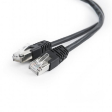 Патч-корд 1м FTP cat 5е CCA Cablexpert (PP22-1M/BK)