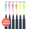 Набір маркерів Faber-Castell тонких неонових для декорування Neon Marker, M (1,5 мм) 6 кольорів (32026)