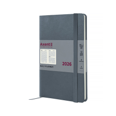 Еженедельник Axent датированный 2026 Partner Strong, 145х210, серый (8819-26-62-A)