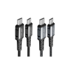 Дата кабель USB-C to USB-C 1.2m 3A nylon black Acefast (6974316280521)