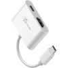 Перехідник USB-C M to HDMI F + USB-C F PD100W white J5create (JCA152-N)