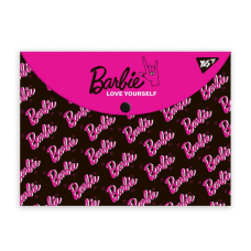 Папка - конверт Yes на кнопці А4 Barbie (492002)