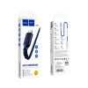 Дата кабель USB 2.0 AM to Lightning 1.0m 2.4A nylon X59 blue HOCO (6931474744883)