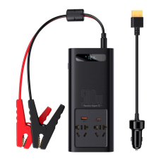 Автомобильный инвертор 12V/220V 500W Super Si Power Inverter CN/EU Black Baseus (CGNB000101)