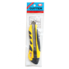 Нож канцелярский H-Tone 18 мм желтый с резиновыми вставками (KNIFE-HT-JJ40607-18)