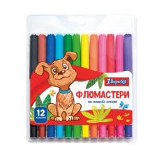 Фломастери 1 вересня Zoo Land, 12 кольорів (650457)