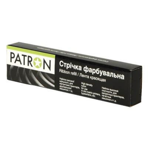 Стрічка до принтерів 13мм х 16м Refill STD Black кільце Patron (RIB-PN-12.7x16-К-B)