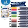 Набір маркерів Faber-Castell двосторонніх Goldfaber Gofa Sketch Markers, 12 кольорів (32609)
