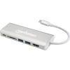 Концентратор Intracom USB3.1 Type-C to HDMI/USB 3.0x2/RJ45/SD/PD 60W Hub 7-in-1 Manhattan (152075)