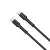 Дата кабель USB-C to USB-C 1.0m (PD Fast Charging) 3.0А (68W) ColorWay (CW-CBPDCC030-GR)