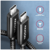 Дата кабель USB-C to USB-C 1.0m USB 2.0 PD 240W 5A black AXAGON (BUCM2-CM10AB)