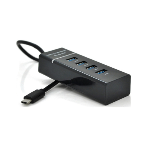 Концентратор Voltronic USB-C to 4xUSB 3.0 0.2m black (YT-TC3H4-B20/12940)