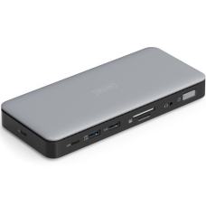 Порт-репликатор Digitus USB-C > 2xHDMI/DP/2xUSB-A/USB-C/SD/MicroSD/RJ54/DC/Audio (DA-70917)