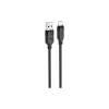 Дата кабель USB 2.0 AM to USB-C 1.2m 3A TPE black Acefast (6974316283812)