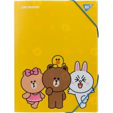 Папка на резинках Yes A4 Line Friends (492098)