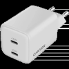 Зарядний пристрій Canyon CU45CC GaN 45W 2xPD EU White (CNS-CUW45CC)