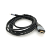 Кабель мультимедийный USB-C to HDMI M 1.8m 4K60Hz black Voltronic (YT-HDMI (M)-Type-C (M)-B)