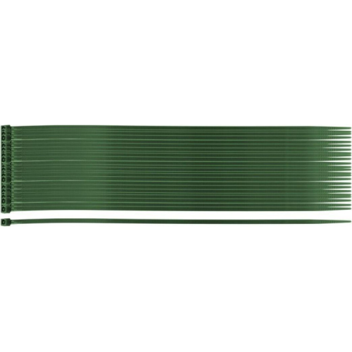 Стяжка Neo Tools 50шт, пластик, 2.5х200мм, зелена (15-977)