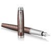 Ручка перьевая Parker IM 17 Premium Brown CT  FP F (24 511)