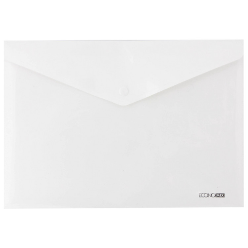 Папка - конверт Economix В5 180 мкм прозора, фактура "глянець", біла (E31302-14)