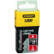 Скобы Stanley Light Duty тип а, 14мм, 1000шт (1-TRA209T)