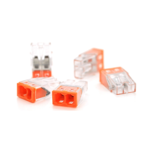 Соединитель кабеля 2-pin самозажимна аналог WAGO К773-202, 50штпак Voltronic (K773-202/50)