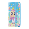 Книга записна ZiBi Owl A7 в клітинку тверда обкладинка на гумці 80 аркушів, блакитна (ZB.117102)