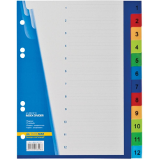 Разделитель страниц Buromax А5 numeric, 12 dividers (BM.3213)