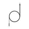 Кабель мультимедійний 3.5mm F to 2x3.5mm M 0.4m (4pin) black XoKo (AC-009)