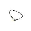 Кабель мультимедійний 3.5mm F to 2x3.5mm M 0.4m (4pin) black XoKo (AC-009)