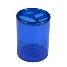 Підставка для ручок Delta by Axent Stationery glass-stand, 4 compartments, blue (D4009-02)