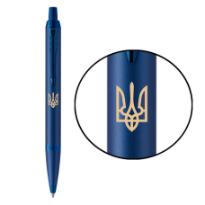 Ручка кулькова Parker IM 17 Professionals UKRAINE Monochrome Blue BP Трезубец (28132_T001y)