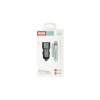 Зарядний пристрій XO TZ09 2.4A/2 USB + cable lightning Grey (XO-TZ09L-GR)
