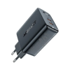 Зарядное устройство Acefast 2xUSB 50W (USB-C+USB-C) Gan A29 Fast Charger Black (6974316281443)