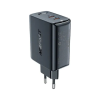 Зарядное устройство Acefast 2xUSB 50W (USB-C+USB-C) Gan A29 Fast Charger Black (6974316281443)