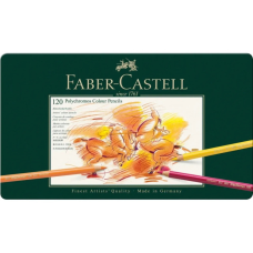 Олівці кольорові Faber-Castell POLYCHROMOS художні 120 кольорів в металевій коробці (110011) (11945)