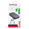 Батарея універсальна SWISSTEN 20000mAh SPACE 22/5W PD QC w/built-in cables USB-C/LIGHTNING Silver (8595217490598)