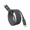 Дата кабель USB-C to USB-C 1.2m PD60W digital display nylon gray Choetech (XCC-1068-GY)