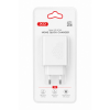 Зарядний пристрій XO QC16U 1xUSB-C PD30W + 1xUSB QC3.0 GaN white (XO-QC16U)