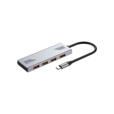Концентратор Gembird USB-C 4-in-1 4xUSB 3.2 silver (UHB-CM-U310-A4-01)