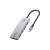 Концентратор Gembird USB-C 4-in-1 4xUSB 3.2 silver (UHB-CM-U310-A4-01)